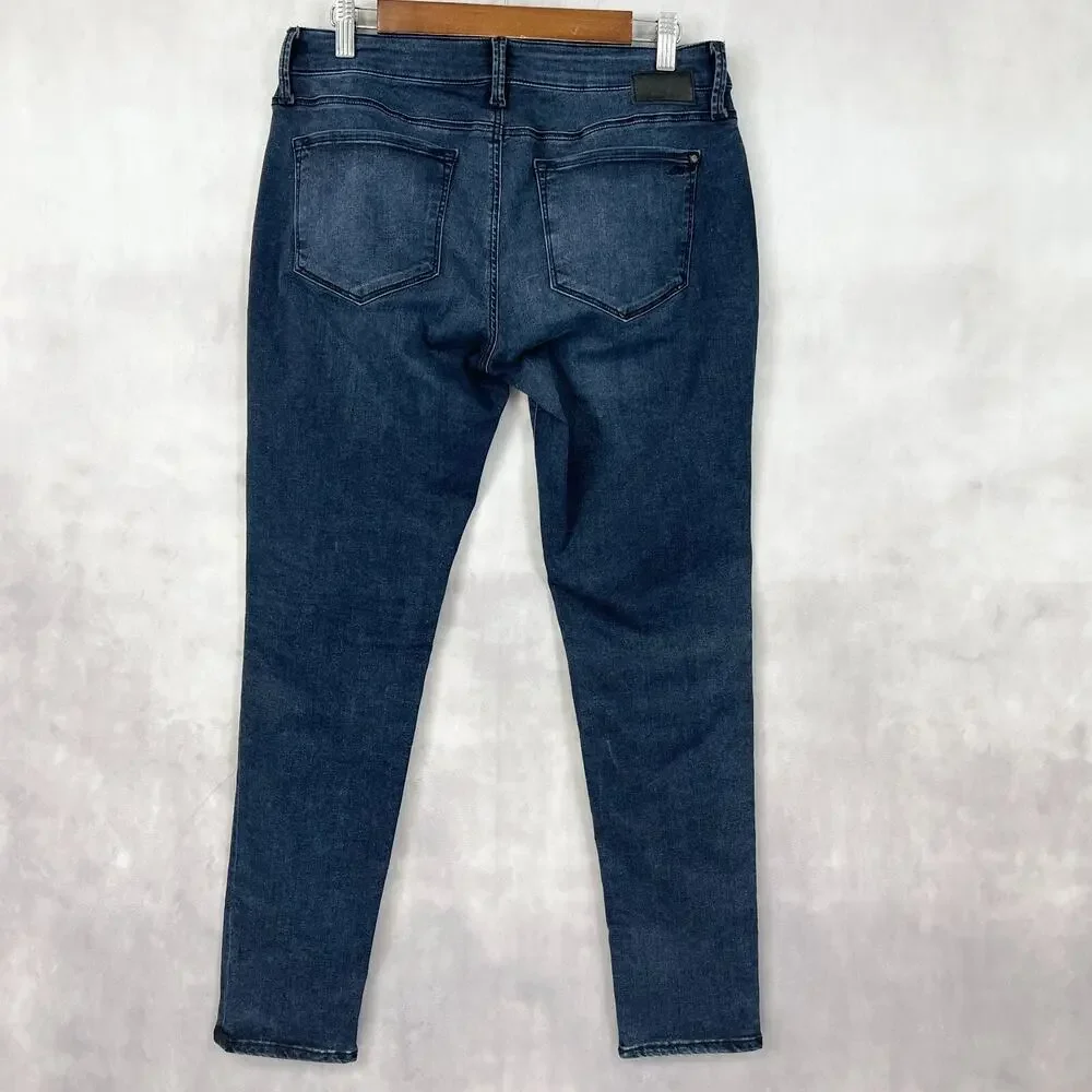 Mavi‎ Jeans Womens 31/30 Alexa Mid Rise Skinny Dark Wash Classic Stretch Ankle